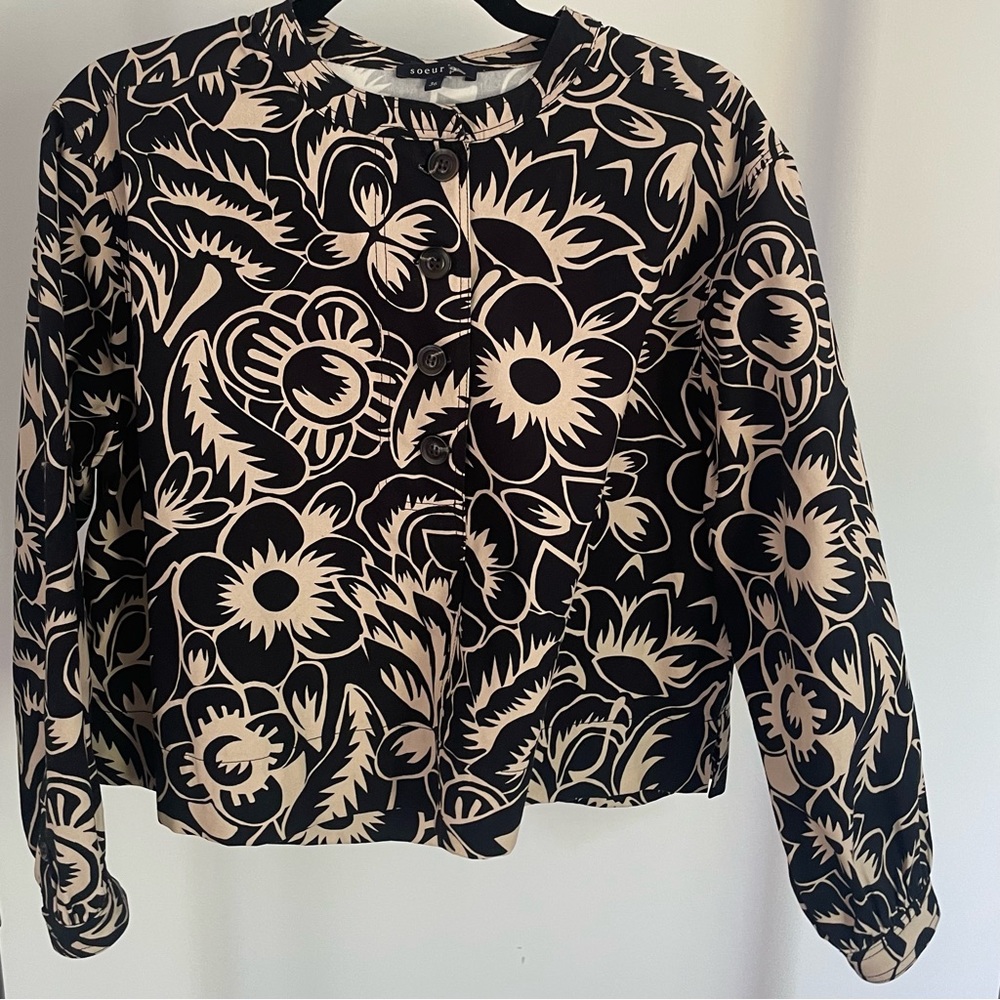 SOEUR boxy Neroli shirt size FR 36 or US Small